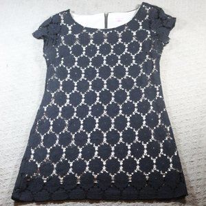 Xhilaration Size M Black Lace with Tan Lining Dress
